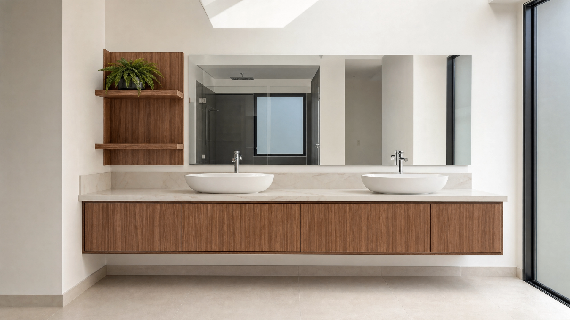 Baño minimalista ENREVENCA